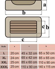 Hobbydog лежак Comfort XXXL, светло-коричневый цена и информация | Лежаки, домики | 220.lv
