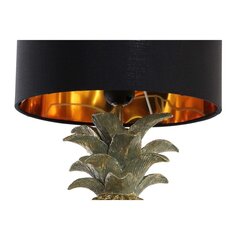 Galda lampa DKD Home Decor Ananāss Melns Bronza Poliesters Sveķi 50 W (24 x 24 x 47 cm) cena un informācija | Galda lampas | 220.lv