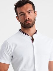 krekls - balts v1 om-shss-0101 126144-7 cena un informācija | Vīriešu T-krekli | 220.lv