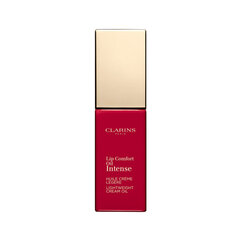 Lūpu spīdums Clarins Intense Lip Comfort Oil, 07 Intense Red, 7 ml cena un informācija | Lūpu krāsas, balzāmi, spīdumi, vazelīns | 220.lv