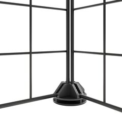 8 paneļu mājdzīvnieku būris ar durvīm, melns, 35x35 cm, tērauds цена и информация | Переноски, сумки | 220.lv