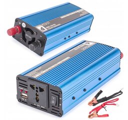 Преобразователь напряжения, инвертор PowerMat 1500W/12V цена и информация | Преобразователи напряжения | 220.lv