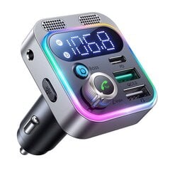 FM transmitter for Joyroom JR-CL16, USB + USB-C, 48W (black) cena un informācija | FM Modulatori | 220.lv