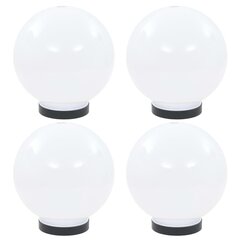 LED lampas, 4 gab., sfēriskas, 20 cm, PMMA цена и информация | Уличное освещение | 220.lv