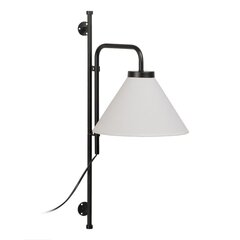 sienas Lampa 25 x 37 x 60 cm Sintētiska Auduma Melns Metāls Moderns cena un informācija | Stāvlampas | 220.lv