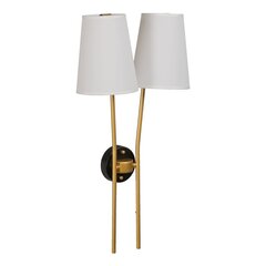 sienas Lampa 32 x 16 x 64 cm Sintētiska Auduma Melns Bronza Metāls Moderns cena un informācija | Stāvlampas | 220.lv