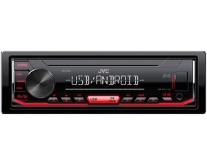 JVC KD-X162 Автомагнитола FLAC / Android / USB / AUX / RADIO / RDS / 4 X 50W Черная цена и информация | Автомагнитолы, мультимедиа | 220.lv