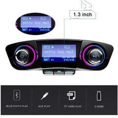 Bluetooth auto raidītājs – FM Modulators, telefona lādētājs, MP3 atskaņotājs cena un informācija | FM Modulatori | 220.lv