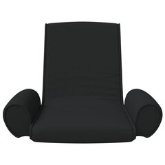 salokāms grīdas krēsls, melns audums cena un informācija | Sēžammaisi, pufi | 220.lv
