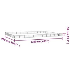 suņu sētiņa, 40 paneļi, melna, 100x50 cm, pulverkrāsots tērauds cena un informācija | Suņu gultas, spilveni, būdas | 220.lv