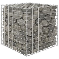 gabions, augstā puķu kaste, tērauda stieple, 60x60x60 cm cena un informācija | Puķu podi | 220.lv