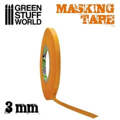 Green Stuff World 2143 - Maskēšanas lente, 3mm cena un informācija | Modelēšanas un zīmēšanas piederumi | 220.lv