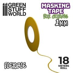 Elastīga maskēšanas lente Green Stuff World 3061, 1 mm cena un informācija | Modelēšanas un zīmēšanas piederumi | 220.lv