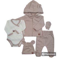 Комплект для новорожденных Zyzio&Zuzia, песочный цена и информация | Комплекты одежды для новорожденных | 220.lv