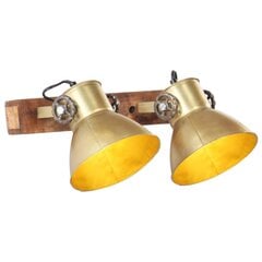 sienas lampa, industriāls dizains, misiņa krāsā, 45x25 cm, E27 цена и информация | Настенные светильники | 220.lv