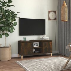 TV skapis ar koka kājām, 103,5x35x50 cm, brūns цена и информация | Тумбы под телевизор | 220.lv