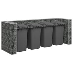 gabions atkritumu tvertnēm, cinkots tērauds, 320x100x120 cm cena un informācija | Komposta kastes un āra konteineri | 220.lv