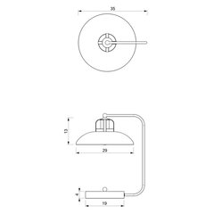 Galda lampa felix 1xe27 cena un informācija | Galda lampas | 220.lv