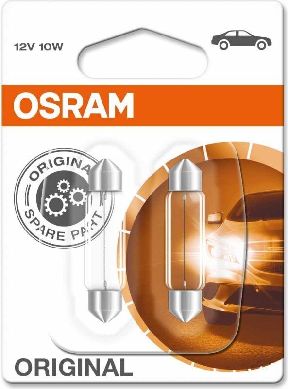 Automašīnas spuldze OS6411-02B Osram OS6411-02B C10W 12V 10W цена и информация | Auto spuldzes | 220.lv