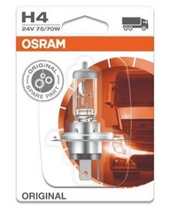 Автомобильная лампочка Osram Original H4, 24 В, 1 шт. цена и информация | Автомобильные лампочки | 220.lv