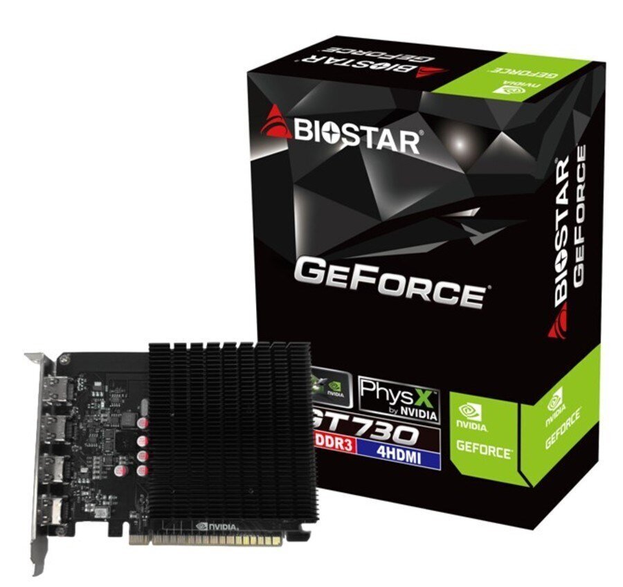 Biostar GeForce GT730 (VN7313TG46 ) цена и информация | Videokartes (GPU) | 220.lv