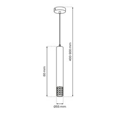 Piekaramā lampa 1xgu10 cena un informācija | Lustras | 220.lv