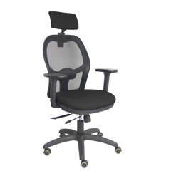Biroja krēsls ar galvas atbalstu P&amp;C B3DRPCR Melns cena un informācija | Biroja krēsli | 220.lv