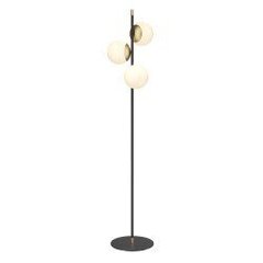 Stāvlampa Maytoni Modern kolekcija melna ar baltiem kupoliem 3xE14 MOD048FL-03G cena un informācija | Stāvlampas | 220.lv