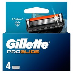 Сменные кассеты Gillette Fusion Proglide Manual, 4 шт. цена и информация | Косметика и средства для бритья | 220.lv