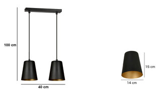 Emibig lampa Milagro 2 cena un informācija | Lustras | 220.lv