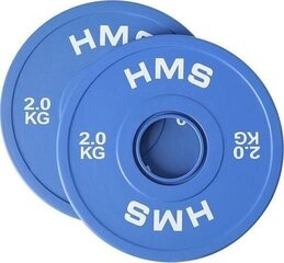 Олимпийский вес HMS CBRS20, 2 x 2 кг цена и информация | Гантели, гири, штанги | 220.lv