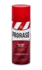 Увлажняющая пенка для бритья Proraso Red 400 мл цена и информация | Косметика и средства для бритья | 220.lv