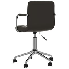 biroja krēsls, melna mākslīgā āda cena un informācija | Biroja krēsli | 220.lv