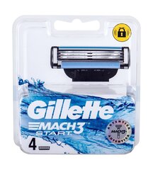 Gillette Mach3 Start запасное лезвие для мужчин 4 шт цена и информация | Косметика и средства для бритья | 220.lv