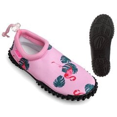 Bērnu apavi ar plakanu zoli Flamingo, rozā cena un informācija | Peldēšanas apavi | 220.lv