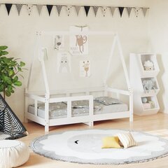 Bērnu gultas rāmis, 70x140 cm, balts цена и информация | Детские кровати | 220.lv