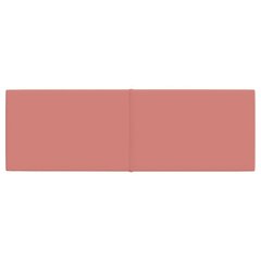 Sienas plāksnes, 12 gab., rozā, 90x30cm, audums, 3.24m² cena un informācija | Griestu, sienu dekoru elementi | 220.lv