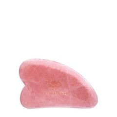 CRYSTALLOVE Rozā kvarca gua sha sejas masāžas plāksne цена и информация | Массажеры для лица, инструменты для чистки лица | 220.lv