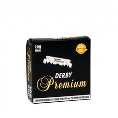 Vienpusēji asmeņi Derby Premium, 100 gab. cena un informācija | Skūšanās piederumi, kosmētika | 220.lv