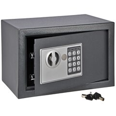 HI seifs ar elektrisko slēdzeni, tumši pelēks, 31x20x20 cm cena un informācija | Seifi | 220.lv