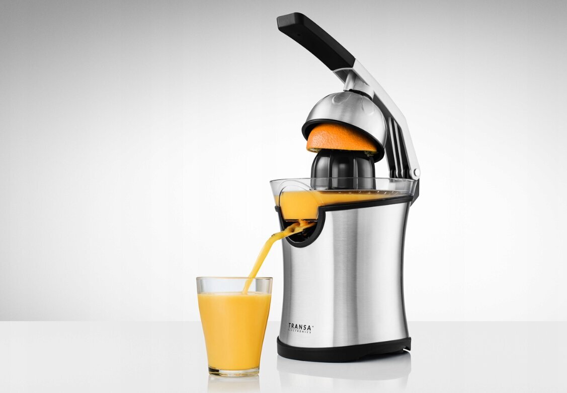 Transa Electronics CitrusJuicer citrusaugļu sulu spiede sudraba/pelēka 300W цена и информация | Sulu spiedes | 220.lv