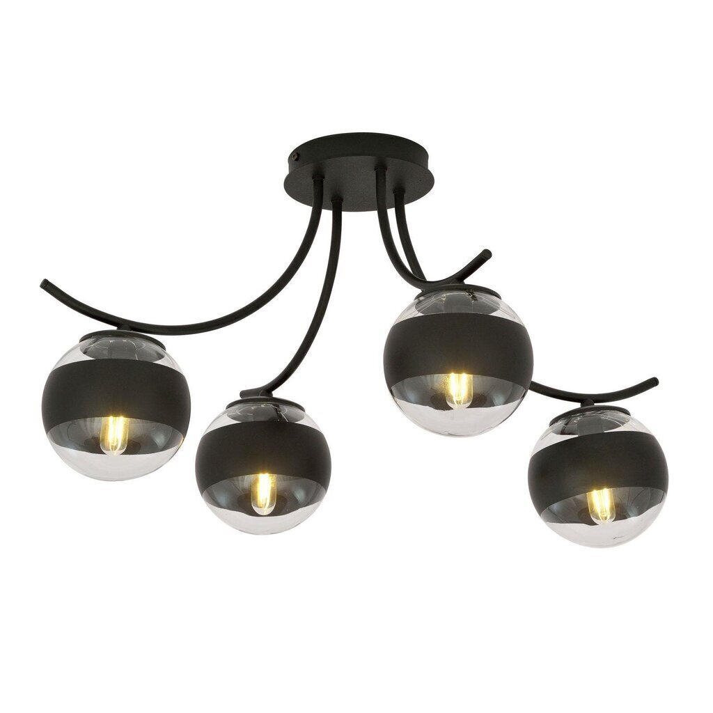 Emibig lampa Boston 4 Black/Stripe цена и информация | Griestu lampas | 220.lv