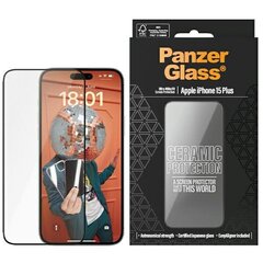 PanzerGlass Ceramic Protection iPhone 15 Plus 6.7" Ultra-Wide-Fit Screen Protection Easy Aligner Included 2839 цена и информация | Защитные пленки для телефонов | 220.lv