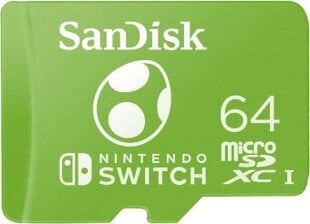 Atmiņas karte Sandisk Nintendo Switch 64GB MicroSDXC цена и информация | Карты памяти для фотоаппаратов | 220.lv