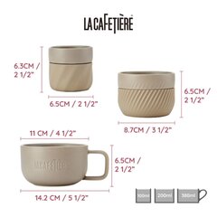 Семейный набор кружек La Cafetière Porcelaine - 3 шт. (Миндаль|Красный) цена и информация | Кофемашины | 220.lv