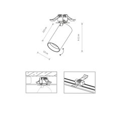 Griestu lampa Nowodvorski Mono SURFACE 7744 cena un informācija | Griestu lampas | 220.lv