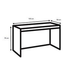 Galds SEAFORD, 140x58xH76cm cena un informācija | Datorgaldi, rakstāmgaldi, biroja galdi | 220.lv