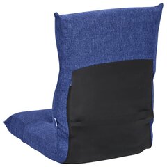 salokāms grīdas krēsls, zils audums cena un informācija | Sēžammaisi, pufi | 220.lv