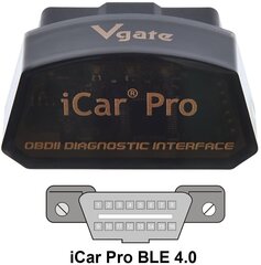 Auto diagnostikas iekārta Vgate iCar2 BT4.0 cena un informācija | Auto piederumi | 220.lv