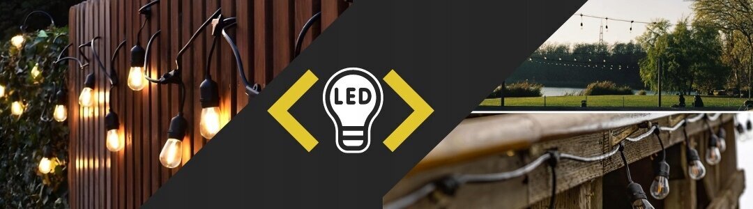 LED dārza apgaismojums Girlandia, 20 m цена и информация | Āra apgaismojums | 220.lv